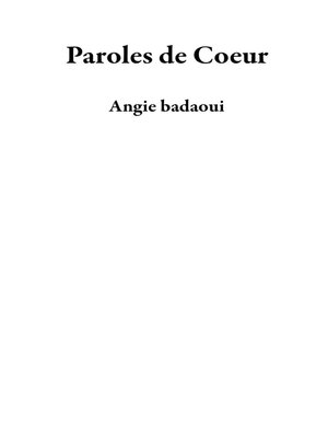 cover image of Paroles de Coeur